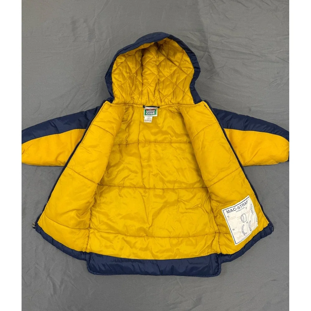 NFL Touchdown Club Los Angeles Rams Kids Vintage Puffer Jacket‎ Blue Yellow 3T